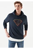 Mavi Erkek Lisanslı Superman Baskılı Lacivert Sweatshirt 066227-30651