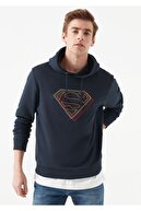 Mavi Erkek Lisanslı Superman Baskılı Lacivert Sweatshirt 066227-30651