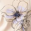 Mavi Çiçek Baskılı Bej Tişört 1610150-70072